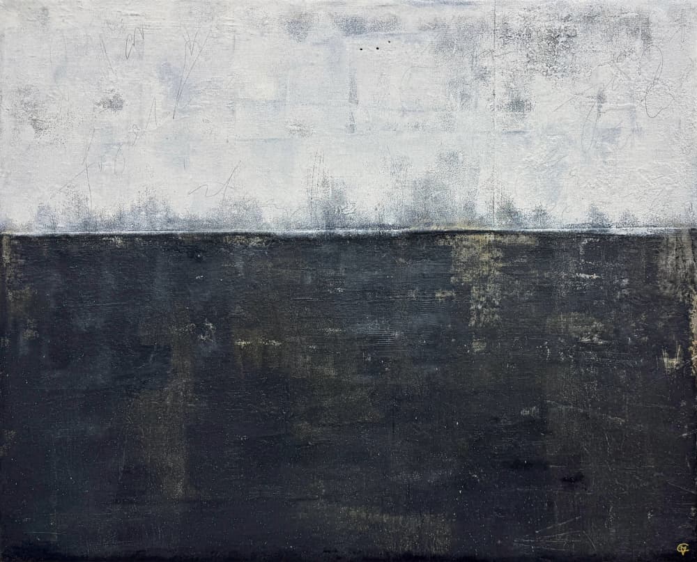 Dark Horizon Abstract by Carolina Gårdheim — canvas wall art