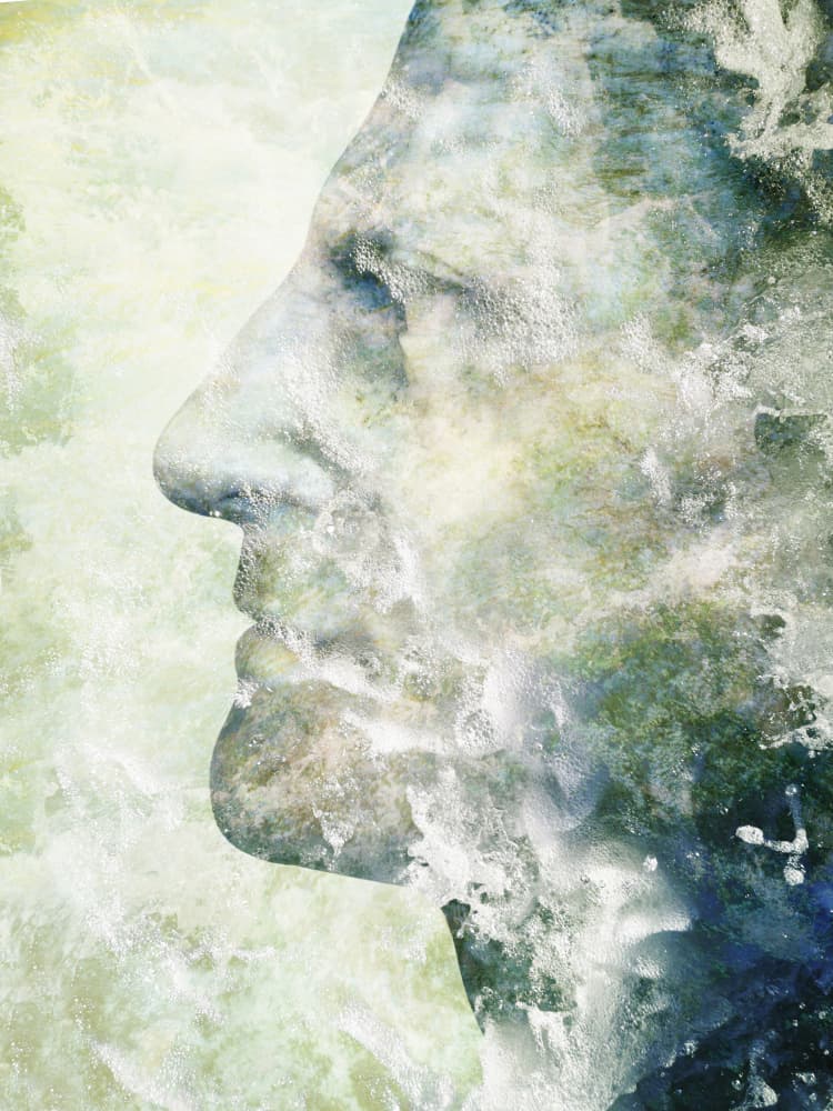Flowing Water Profile by Angelo Cerantola — canvas wall art