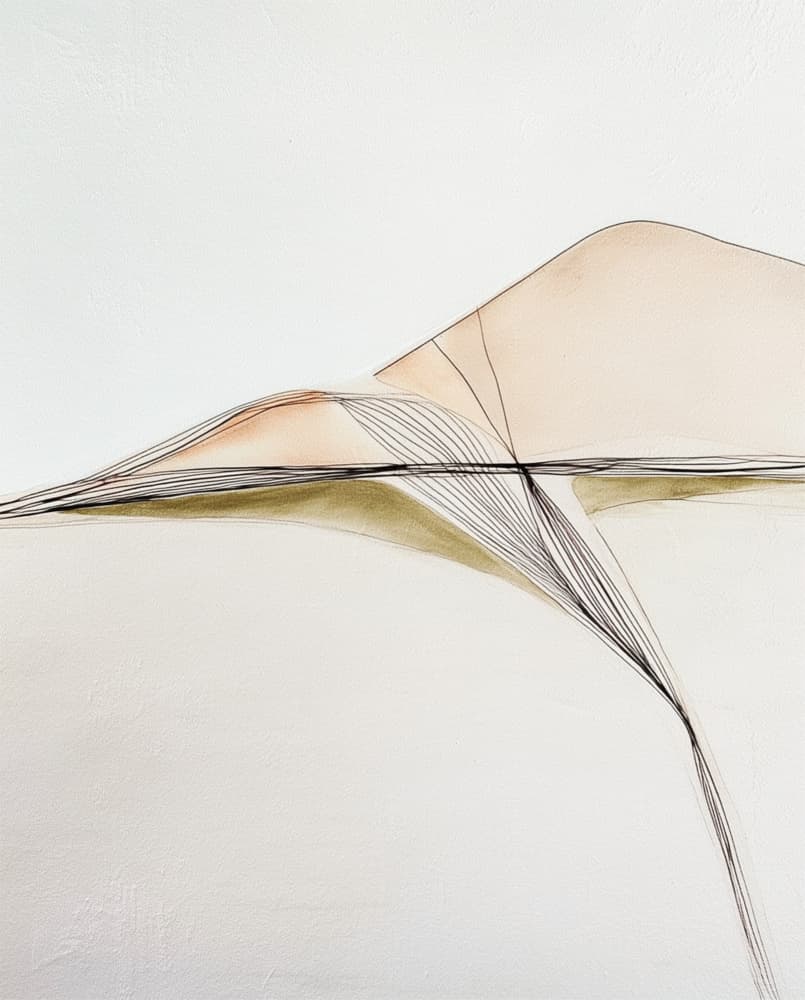 Abstract Flowing Landscape by Alma — canvas wall art