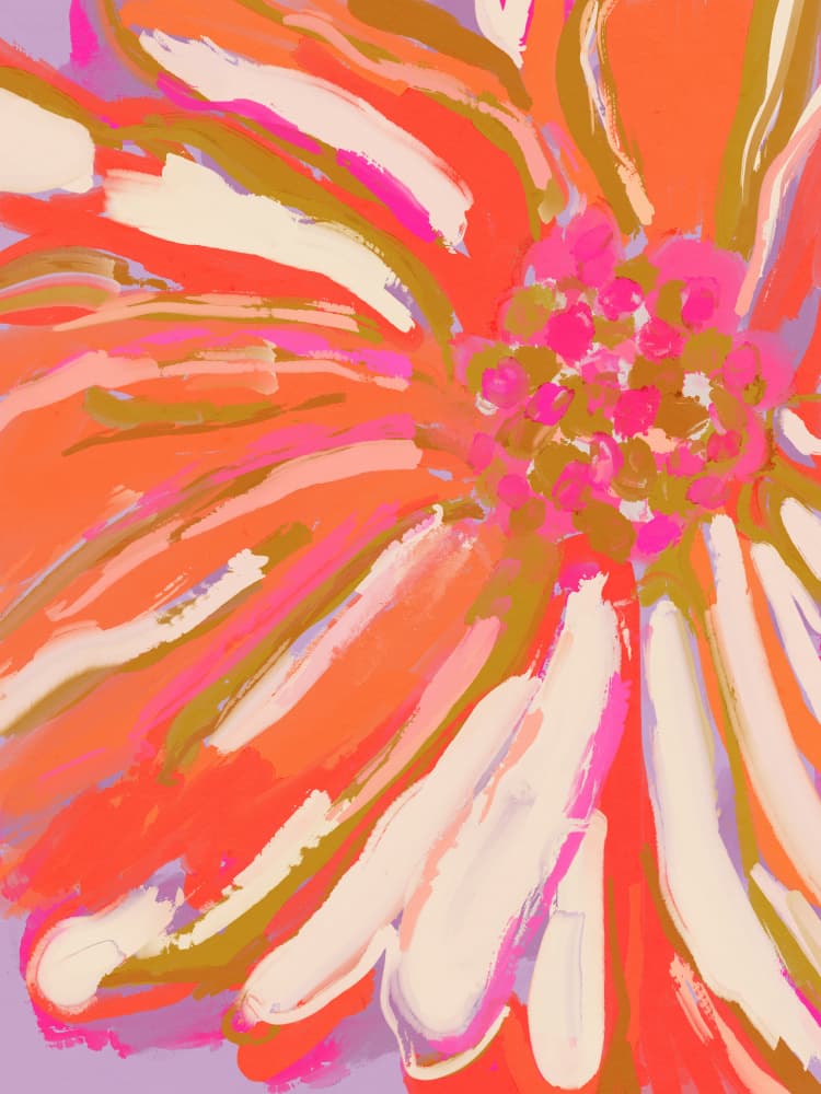 Vibrant Blossom by Treechild — canvas wall art