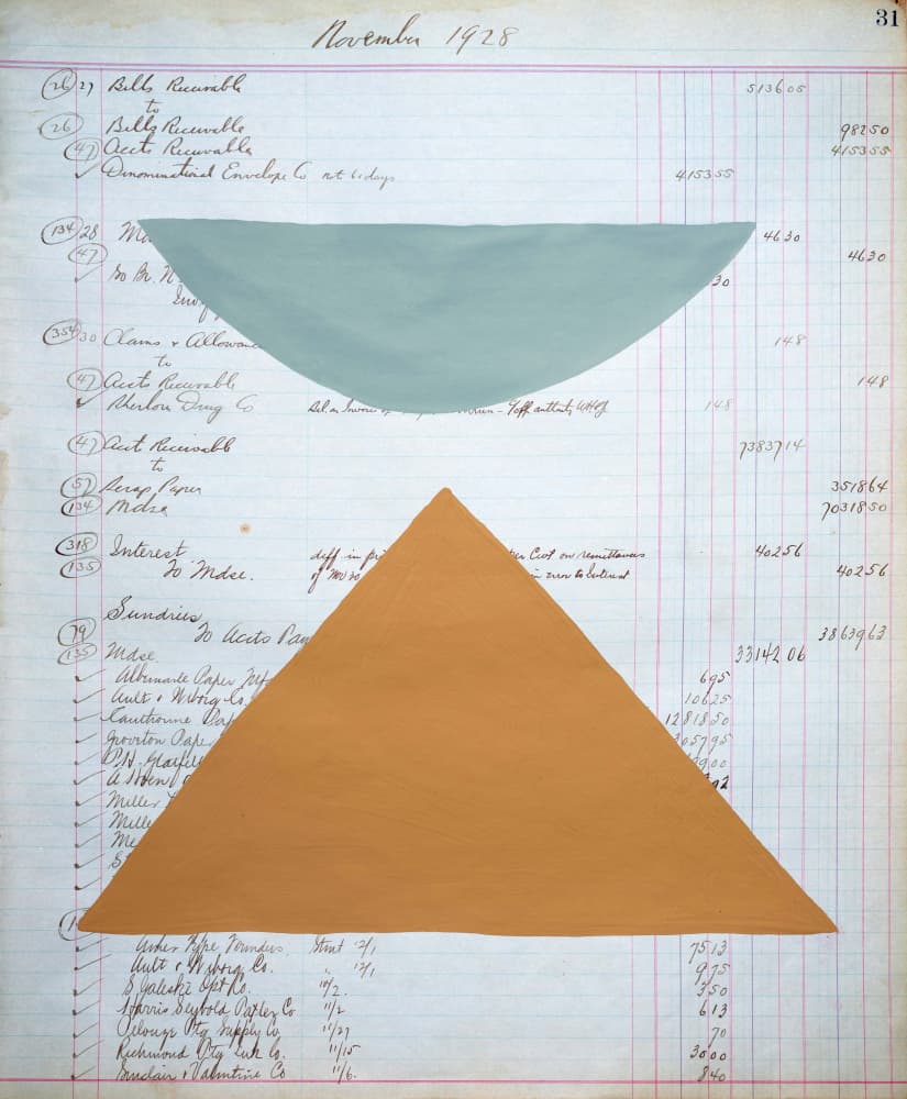 Abstract Ledger Shapes by Renée Stramel — canvas wall art