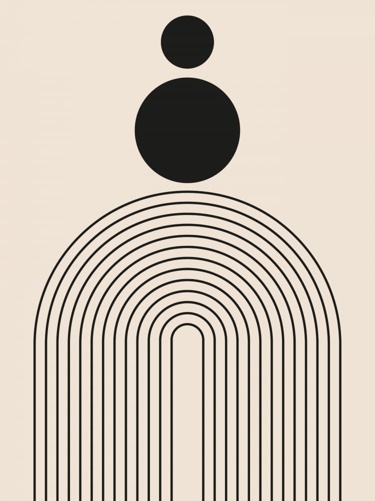 Minimalist Geometric Harmony by Jolly and Dash — canvas wall art