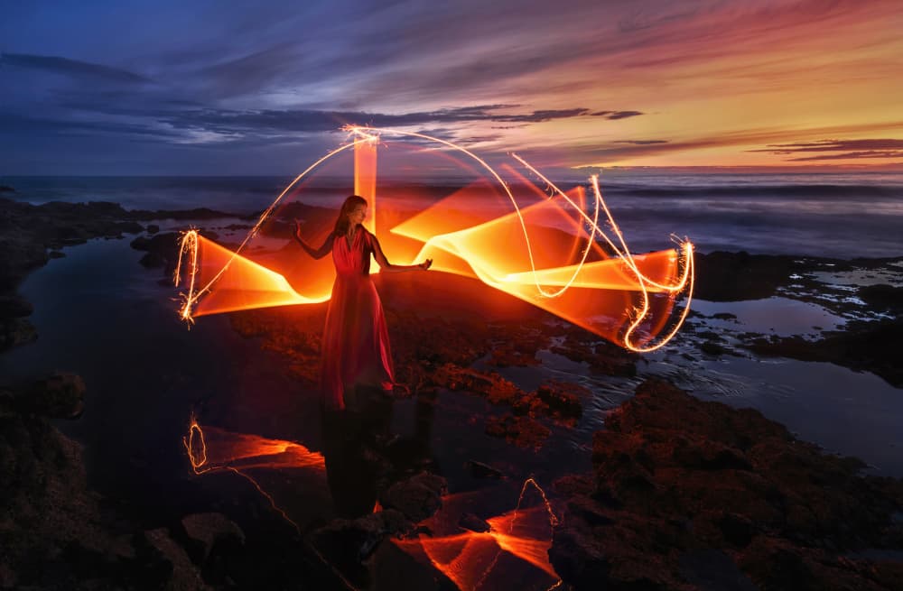 Mystical Coastal Light by Anna Zhang — canvas wall art
