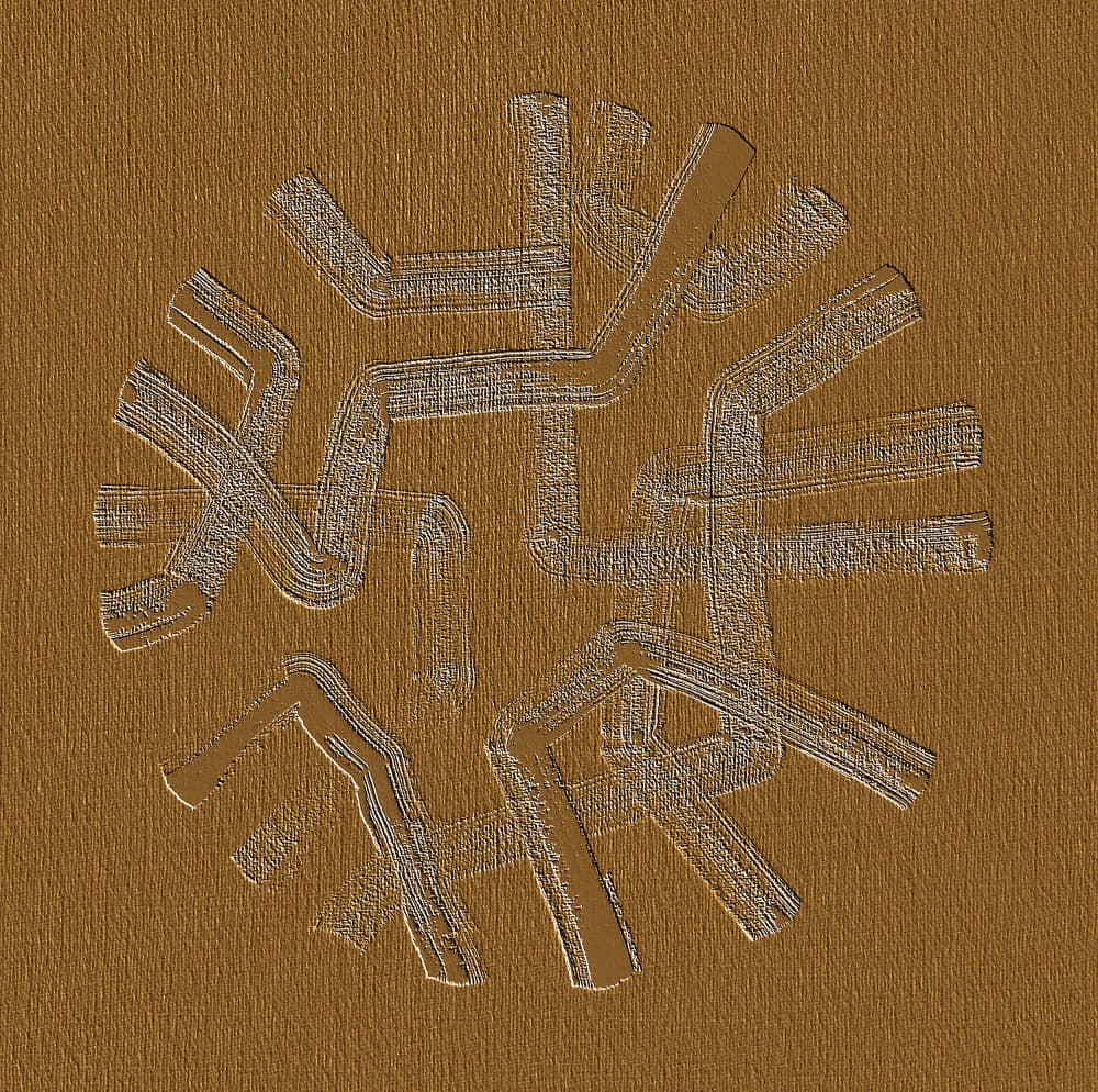 Earthy Textured Knot by Santhosh ch — canvas wall art