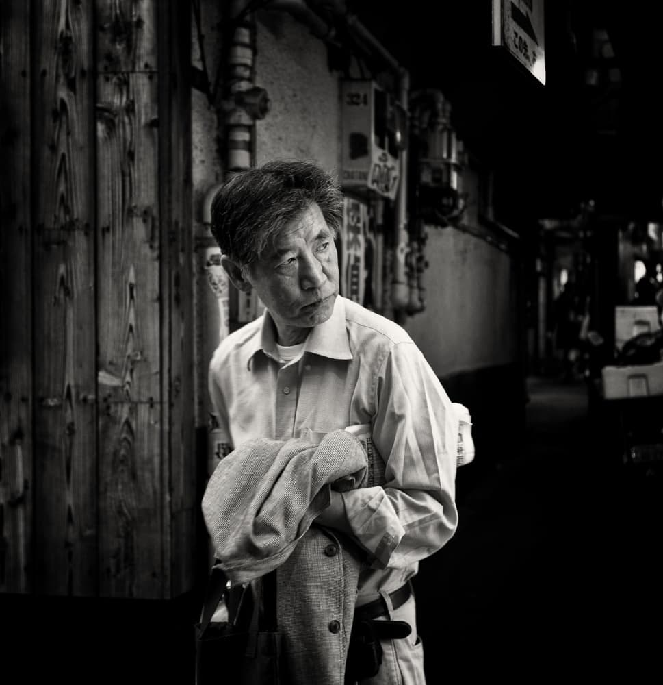 Contemplative Urban Gaze by Kurt Klein — canvas wall art