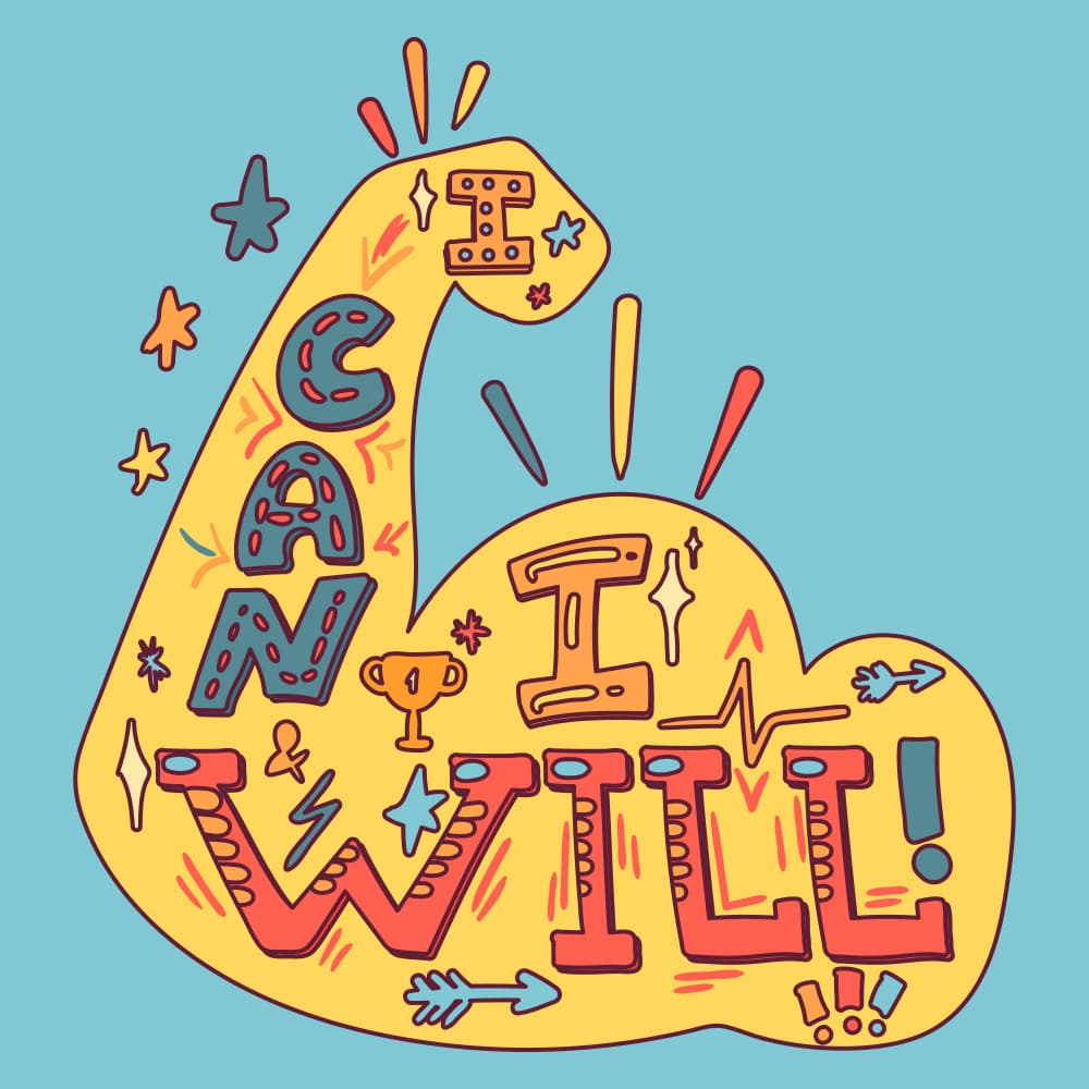 I Can I Will Strength by Marika Barsrsind — canvas wall art