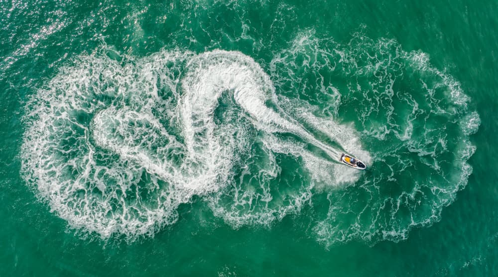 Swirling Water Jet Ski by Ido Meirovich — canvas wall art