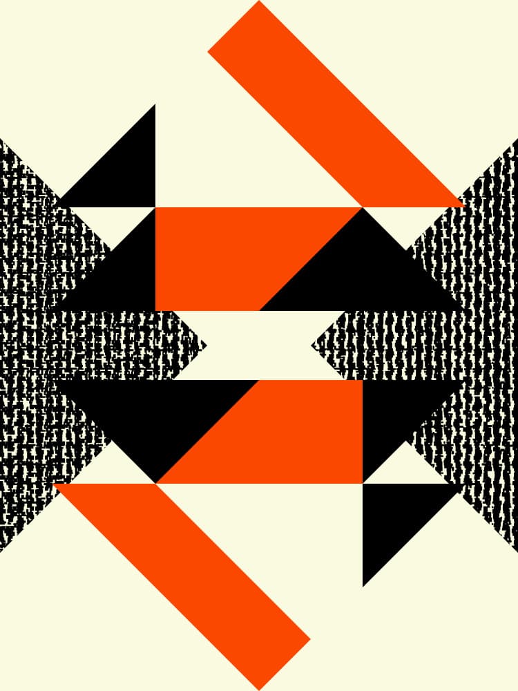 Dynamic Geometric Abstract by Petr Strnad — canvas wall art