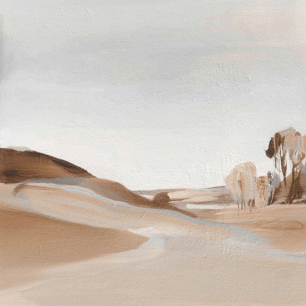 Serene Desert Landscape by Alma — canvas wall art