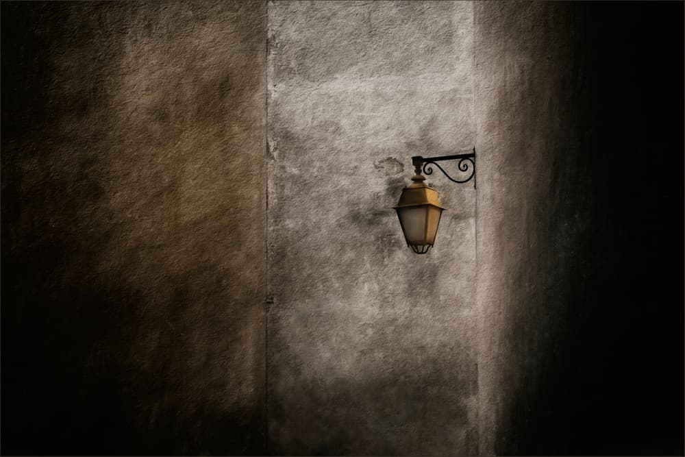 Moody Street Lamp by Gilbert Claes — canvas wall art