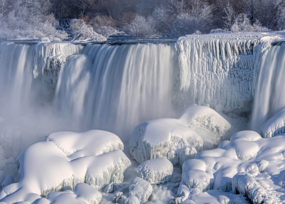 Frozen Niagara Falls by Louie Luo — canvas wall art