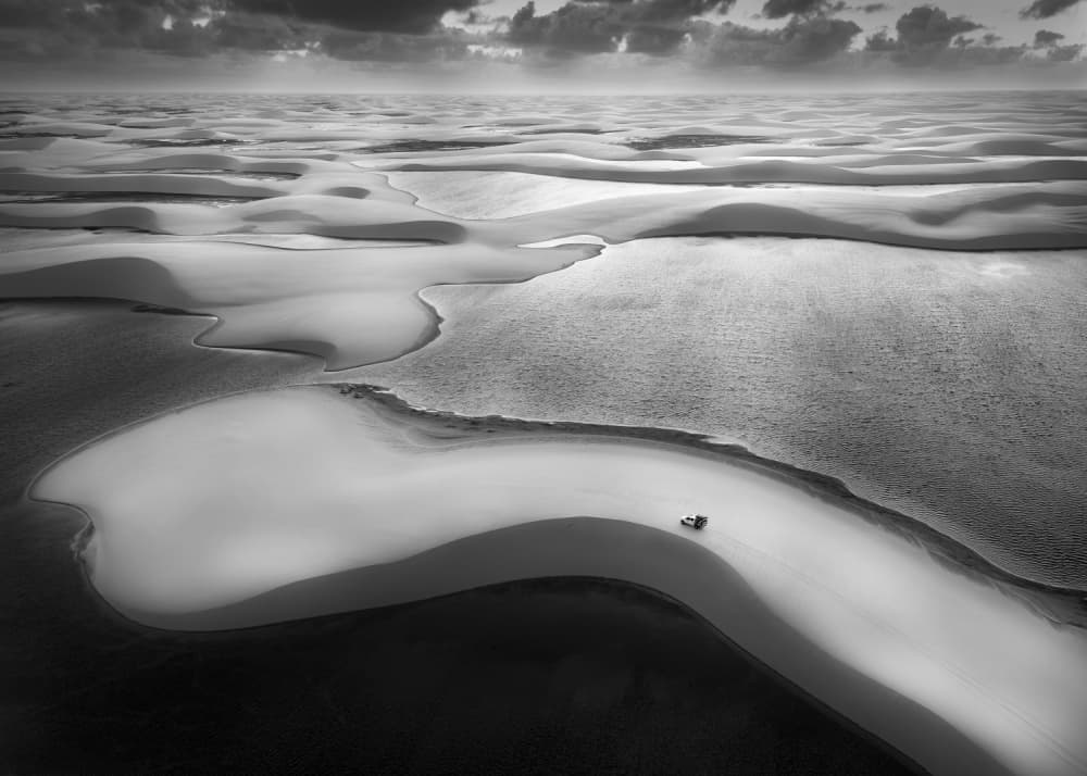Winding Desert Journey by Liwen Tao — canvas wall art