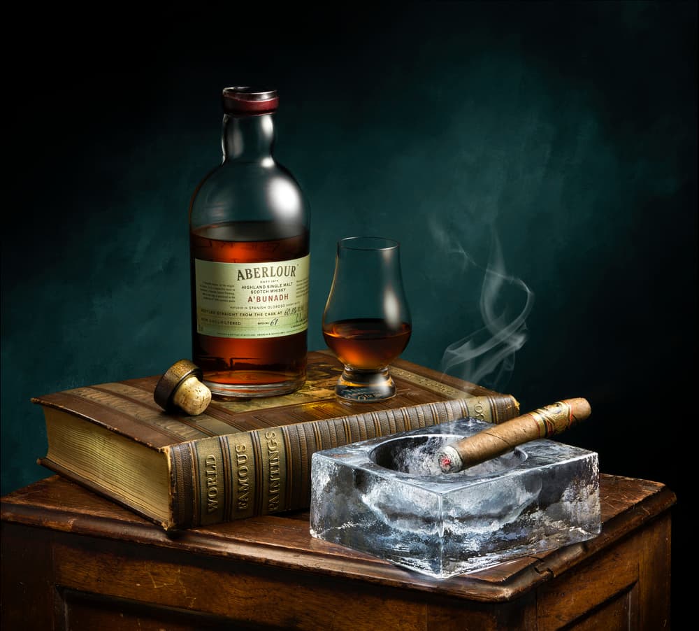Whisky Cigar Book by Kirbyturnage — canvas wall art