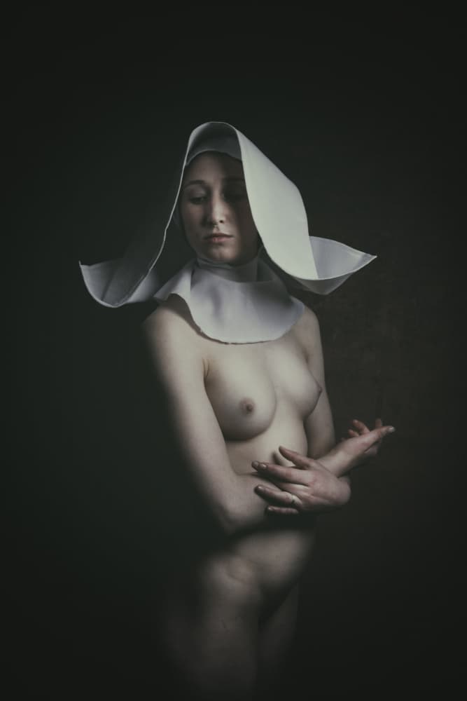 die Nonne by Christian Kurz — canvas wall art