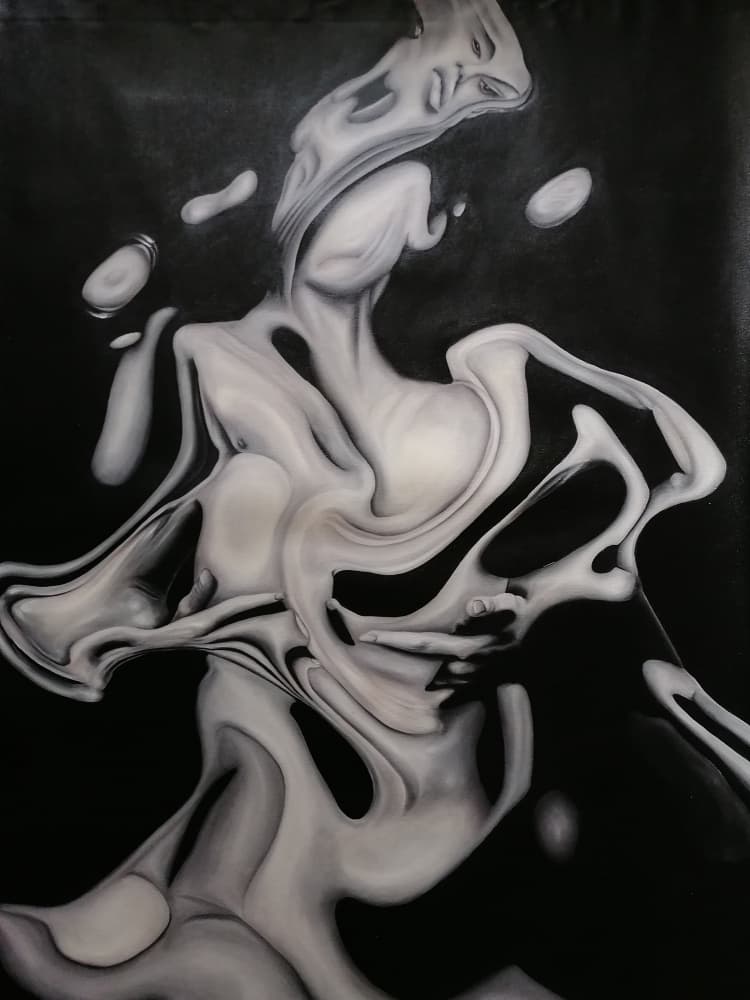 Ethereal Fluid Figure by Stefano Mazzolini — canvas wall art