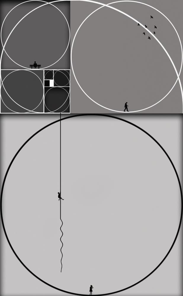 Golden Ratio Journey by Hadi Malijani (Malenjani) — canvas wall art