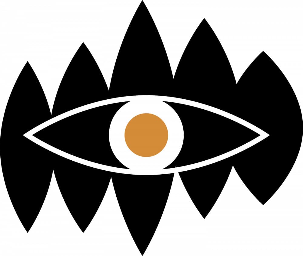 Abstract Golden Eye by Marika Barsrsind — canvas wall art