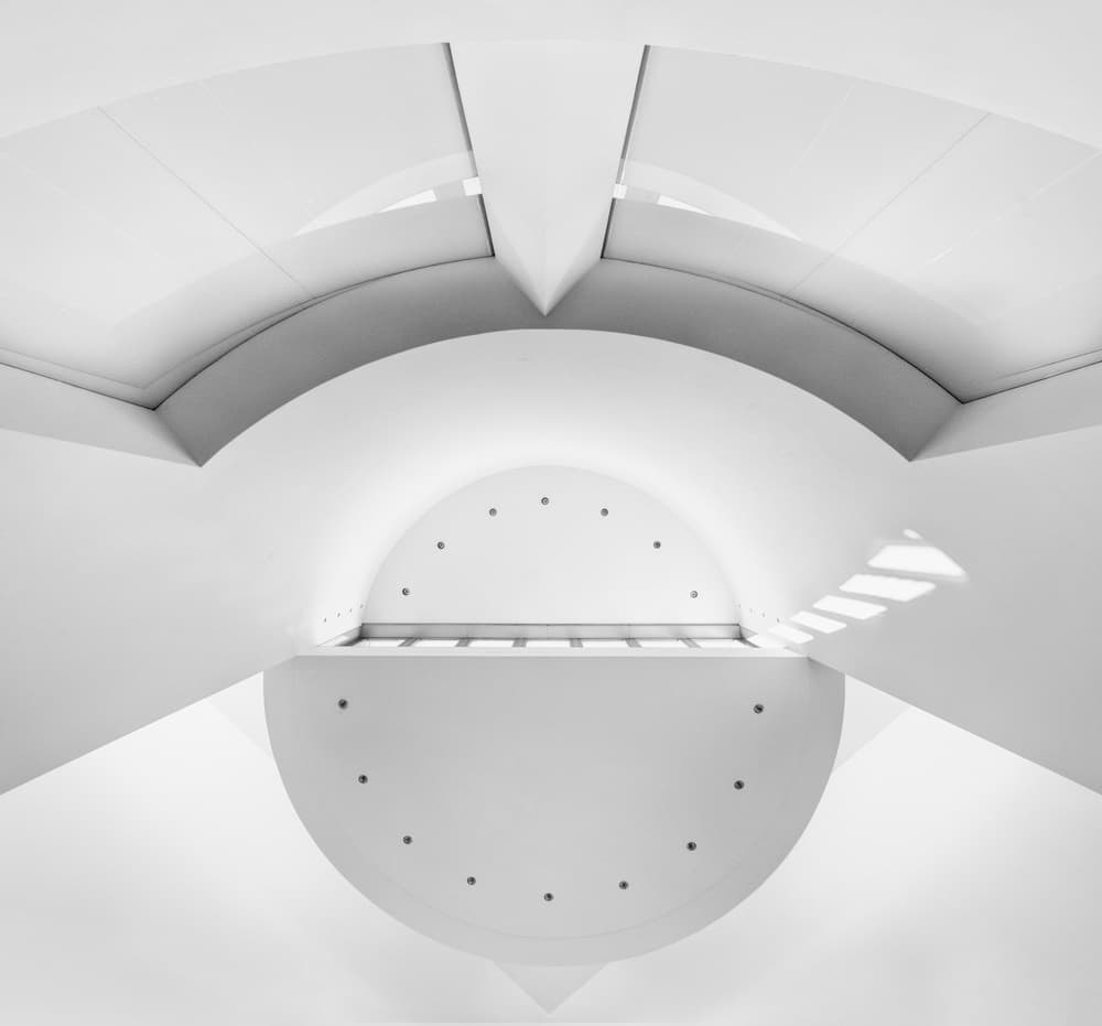 Abstract Architectural Curves by Marianne Wogeck — canvas wall art