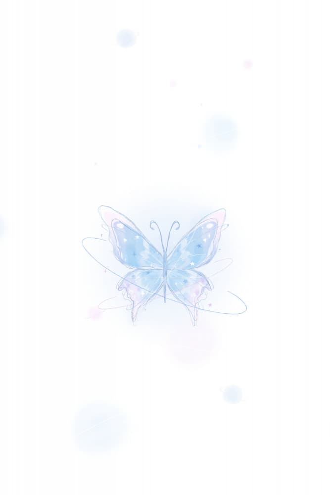 Ethereal Blue Butterfly by Xuan Thai — canvas wall art