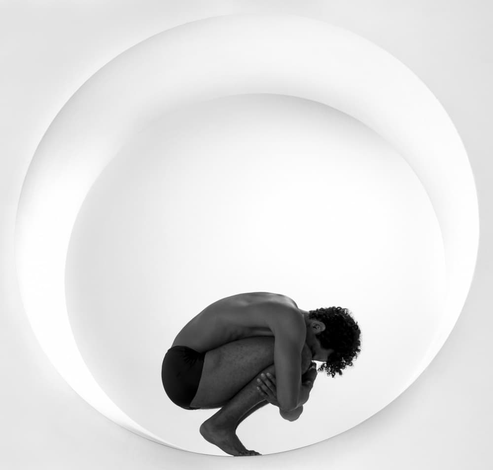 Contemplation In White Space by Alexandr — canvas wall art
