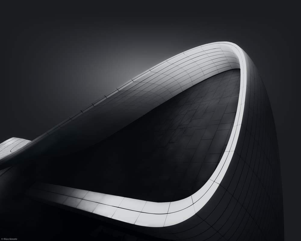 Sleek Architectural Curves by Olavo Azevedo — canvas wall art