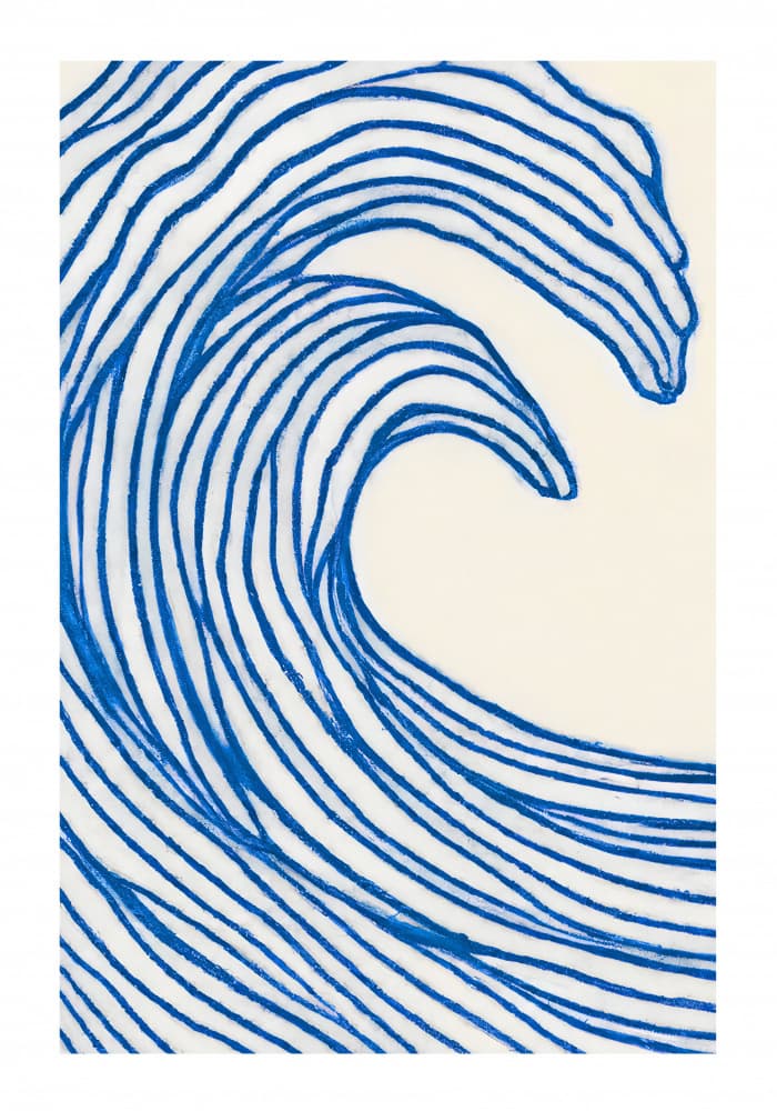 Great Blue Wave by Merel Takken — canvas wall art