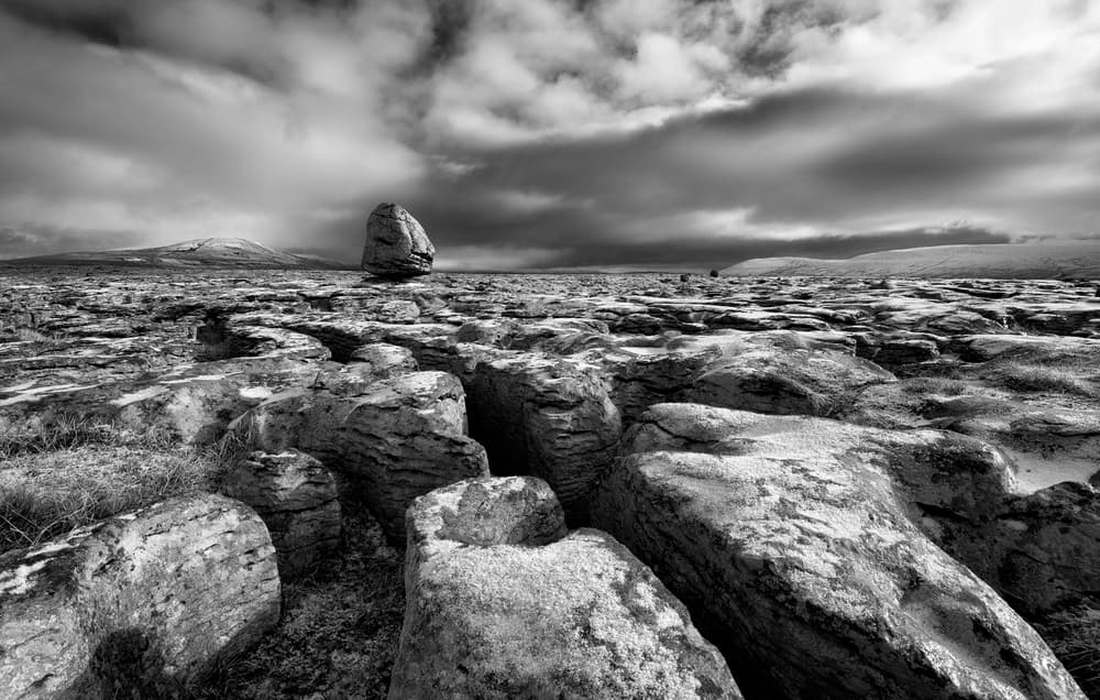 Dramatic Stone Landscape by Adrian Błaszczyk — canvas wall art
