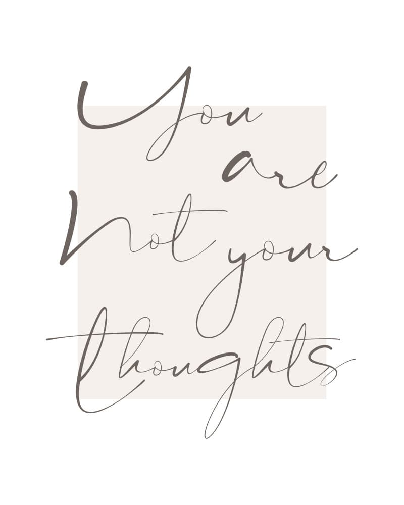 You Are Not Your Thoughts by KsanaKalpa — canvas wall art