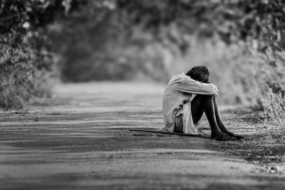 Man's Rural Despair by Raghuvamsh Chavali — canvas wall art