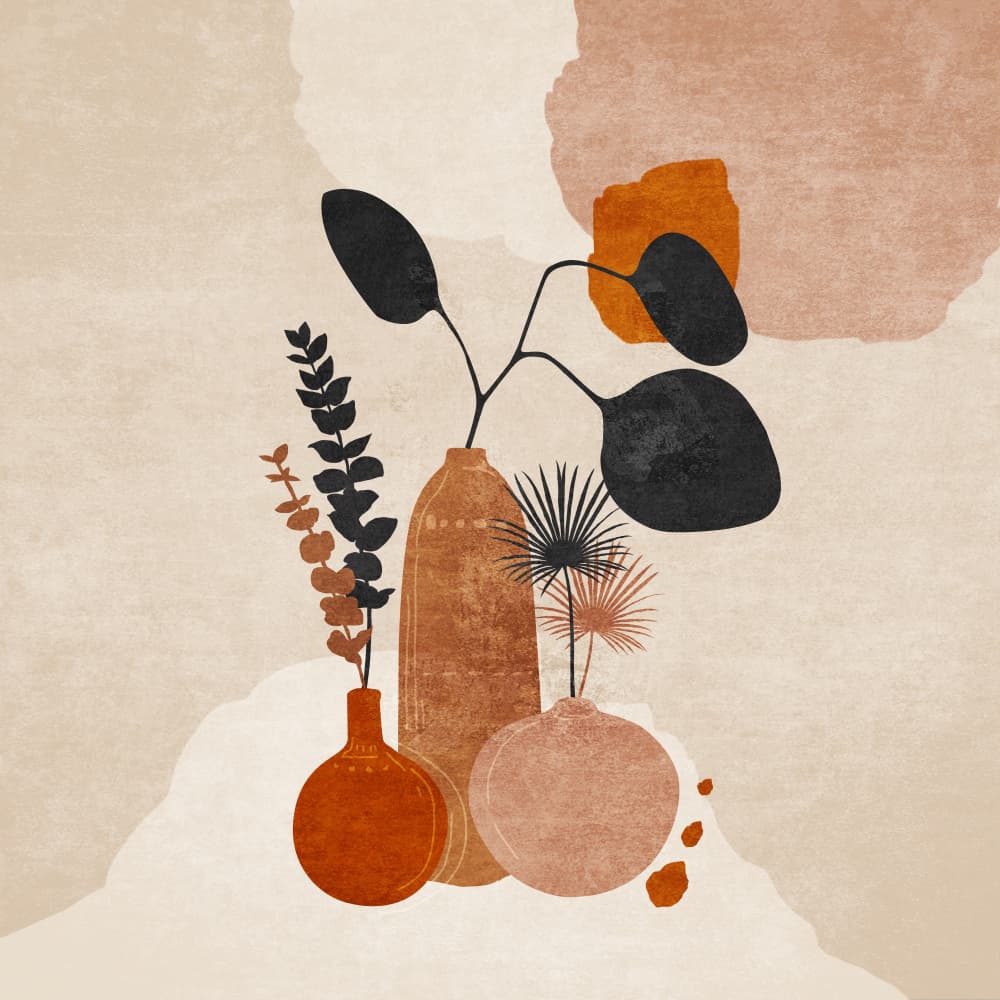 Uclu Vazo by Emel Tunaboylu — canvas wall art