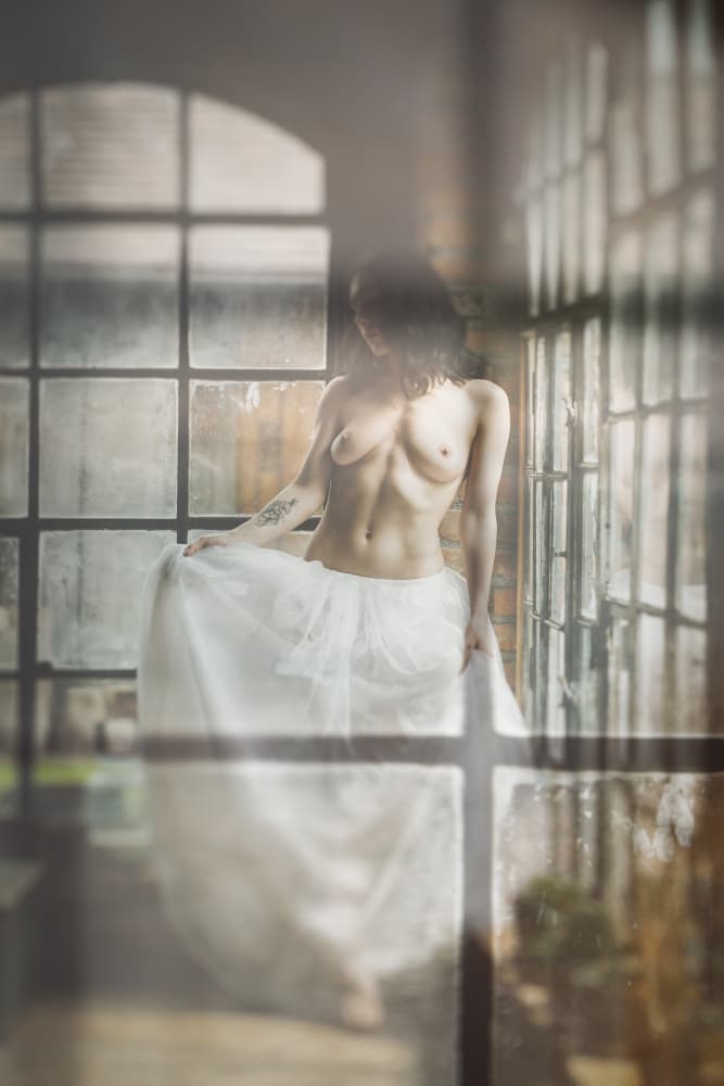 behind the window by Ruth Franke — canvas wall art