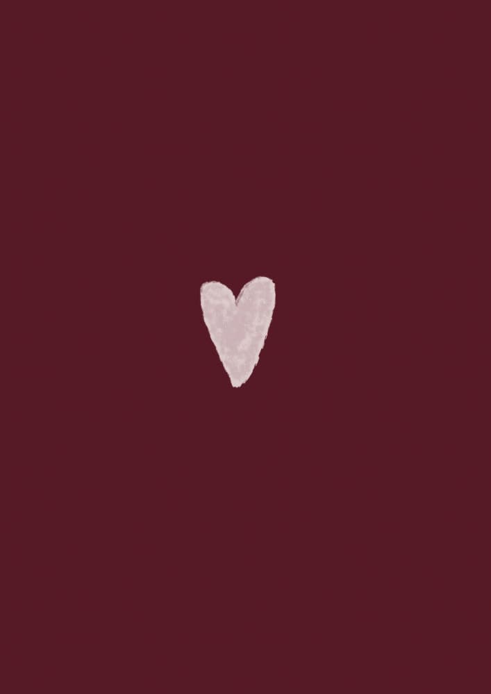 Heart(darkredbackground) by Treechild — canvas wall art