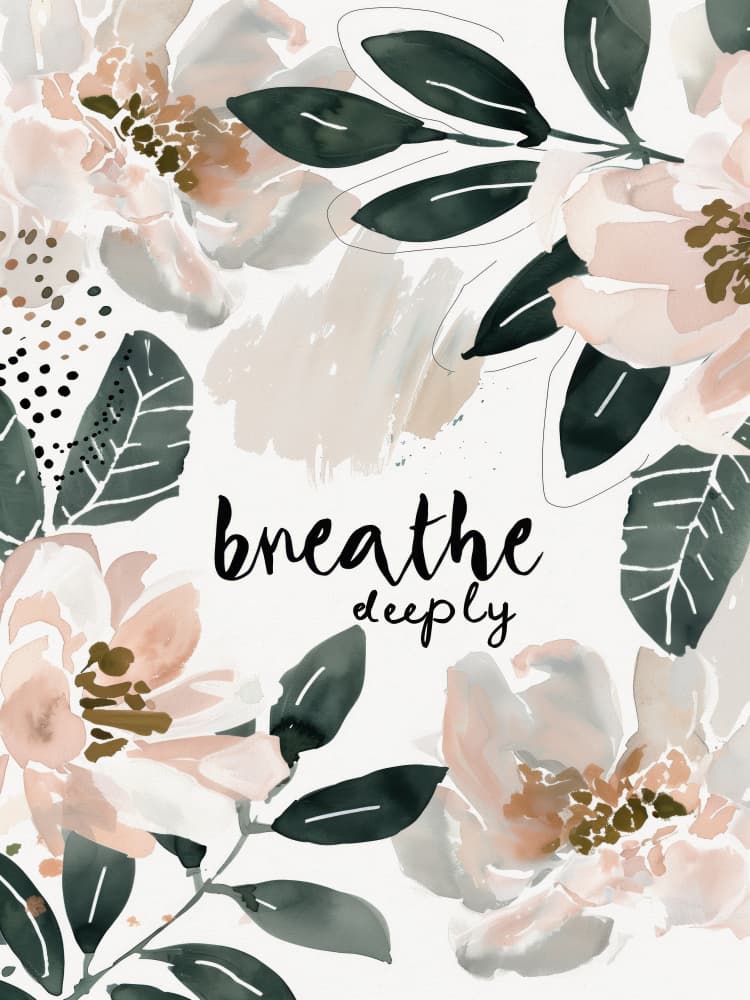 Calm Floral Essence by Treechild — canvas wall art