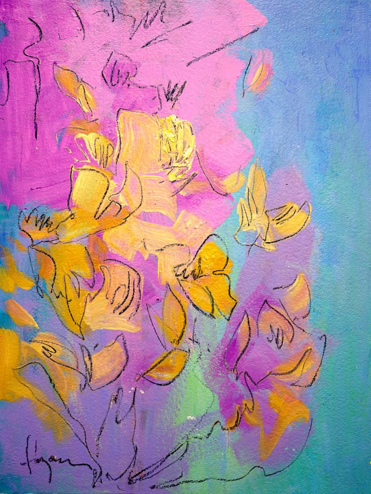 Vibrant Petals Dance by Dorothy Fagan — canvas wall art