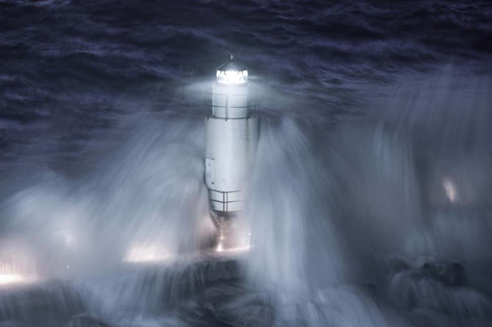 Lighthouse in the Storm by Alessandro Traverso — canvas wall art