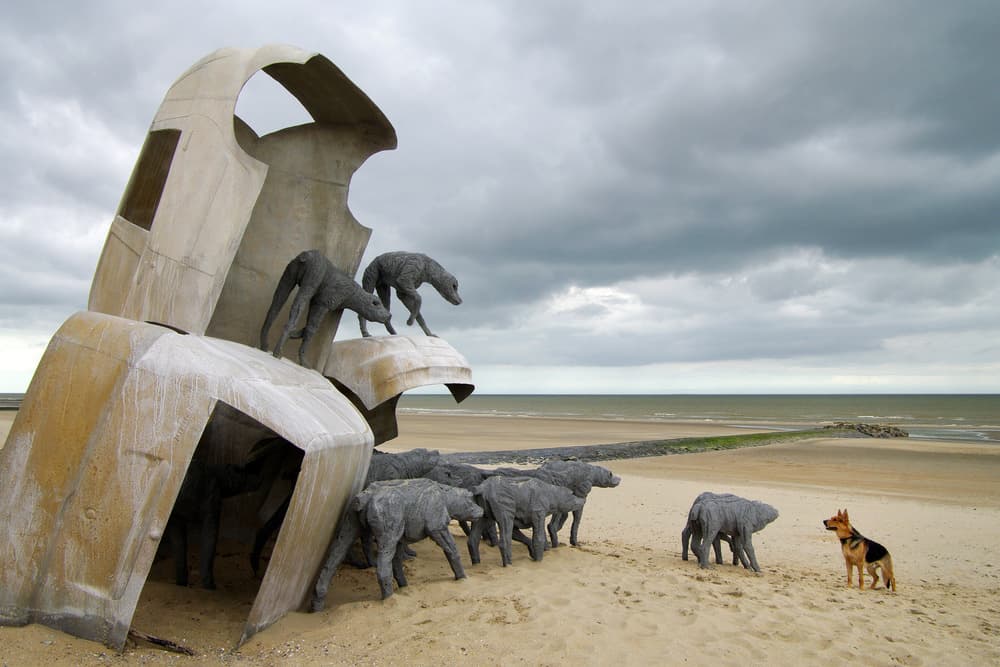 Bears on the Beach by Lus Joosten — canvas wall art