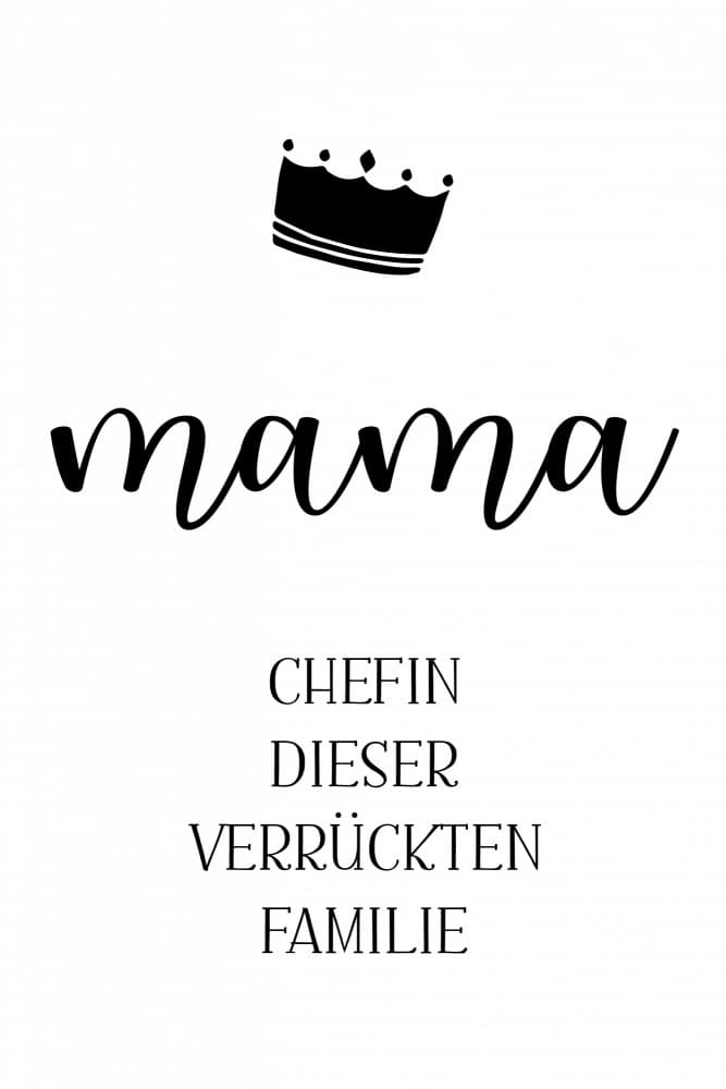Mama Boss Queen by Melanie Viola — canvas wall art