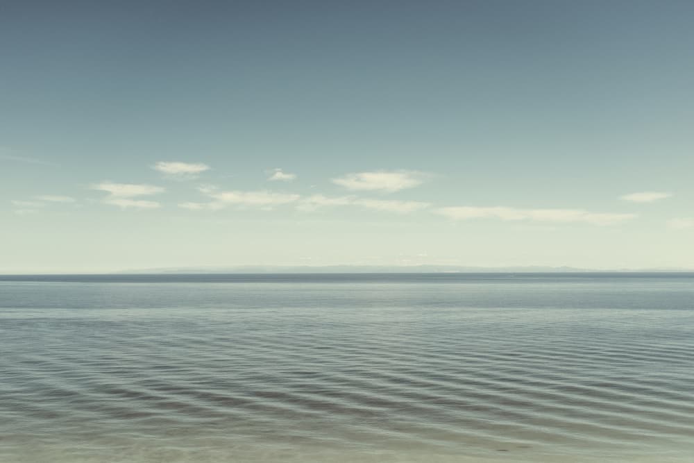 Calm Blue Horizon by Lynann Colligan — canvas wall art