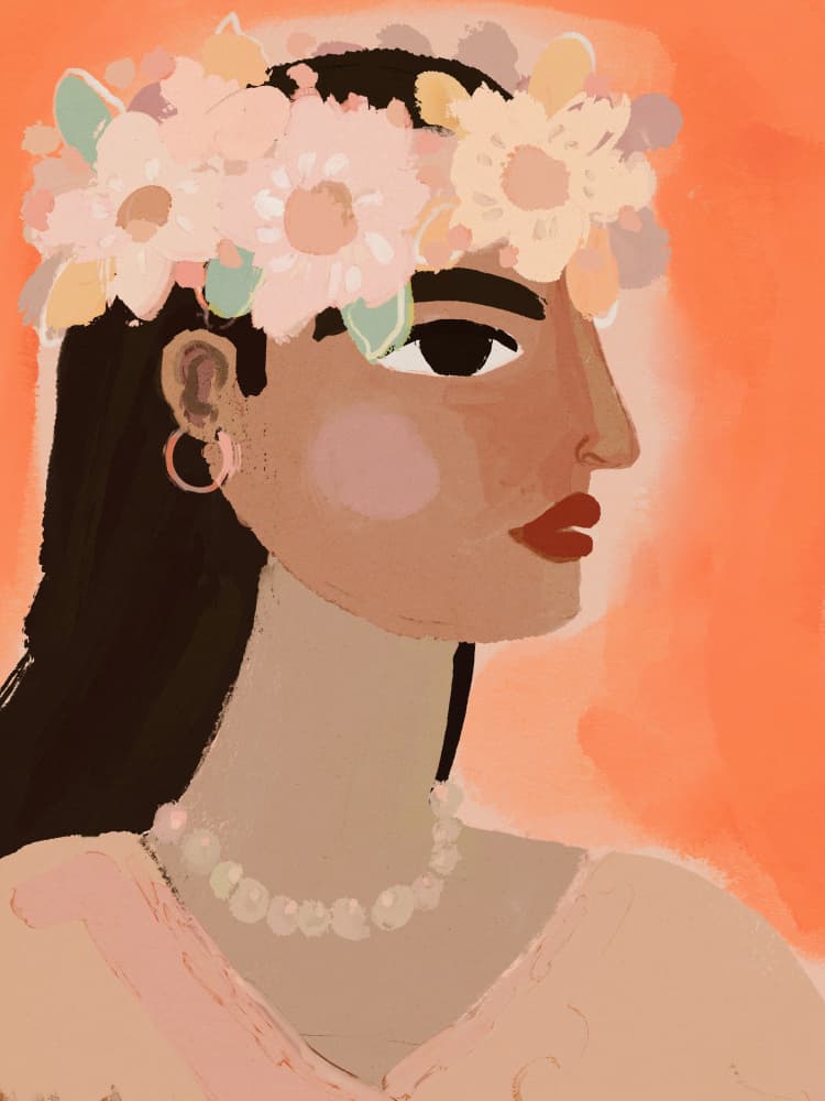 Floral Elegance by Treechild — canvas wall art