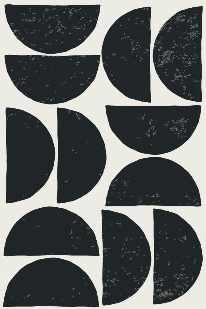 Textured Half Moons by jay stanley — canvas wall art
