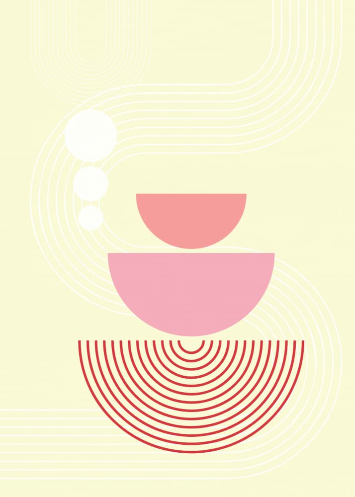 Geometric Pastel Balance by Sue Skellern — canvas wall art