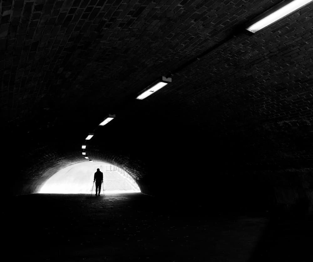 Walking Towards The Light by Magdalena Roeseler — canvas wall art