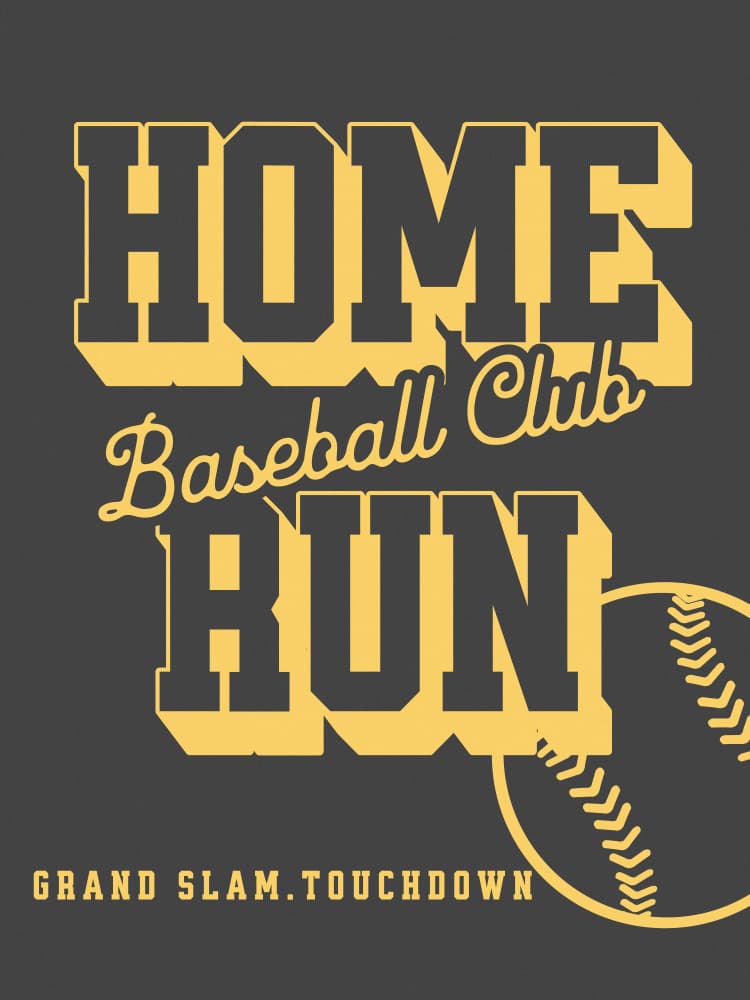 Home Run Baseball Club by Pictufy Studio IV — canvas wall art