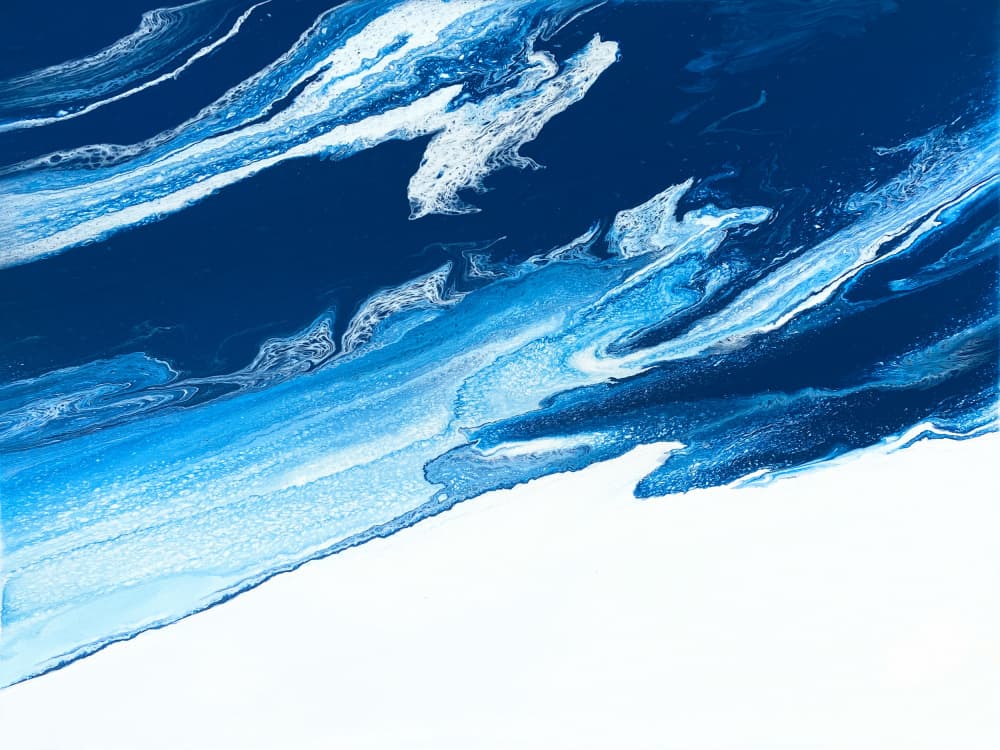 Oceanic Swirls by Alyson Storms — canvas wall art