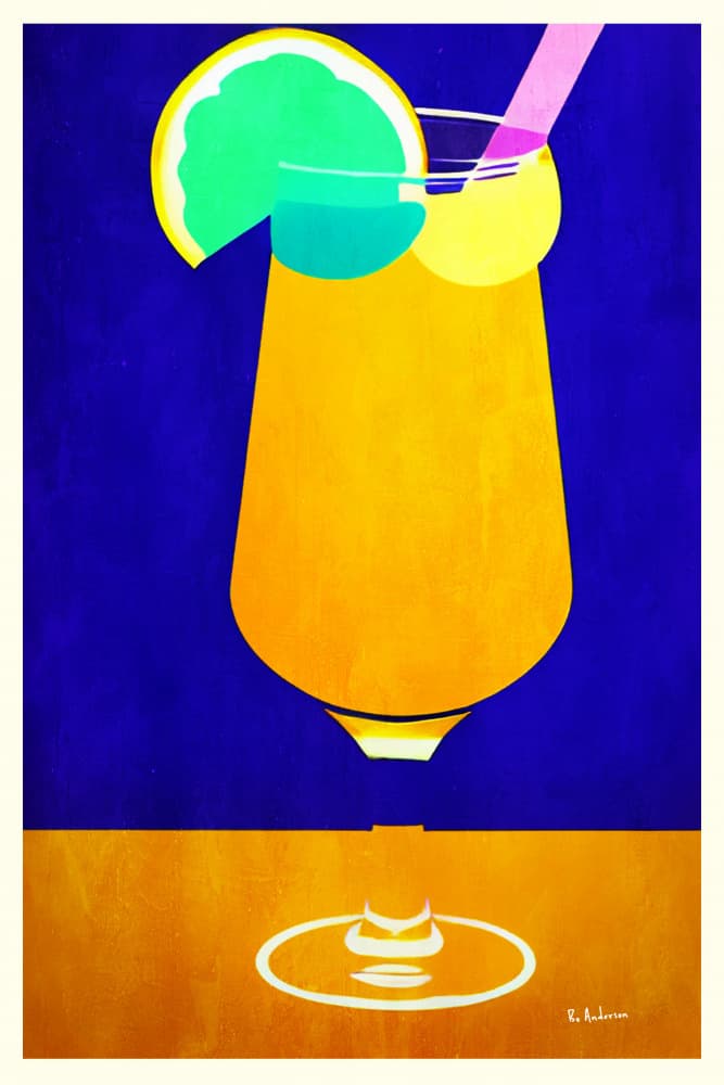 Vibrant Summer Cocktail by Bo Anderson — canvas wall art