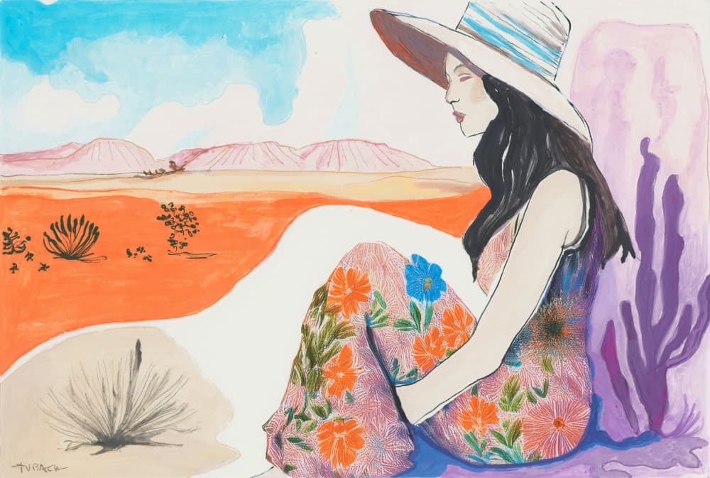 Floral Desert Dream by Beate Tubach — canvas wall art