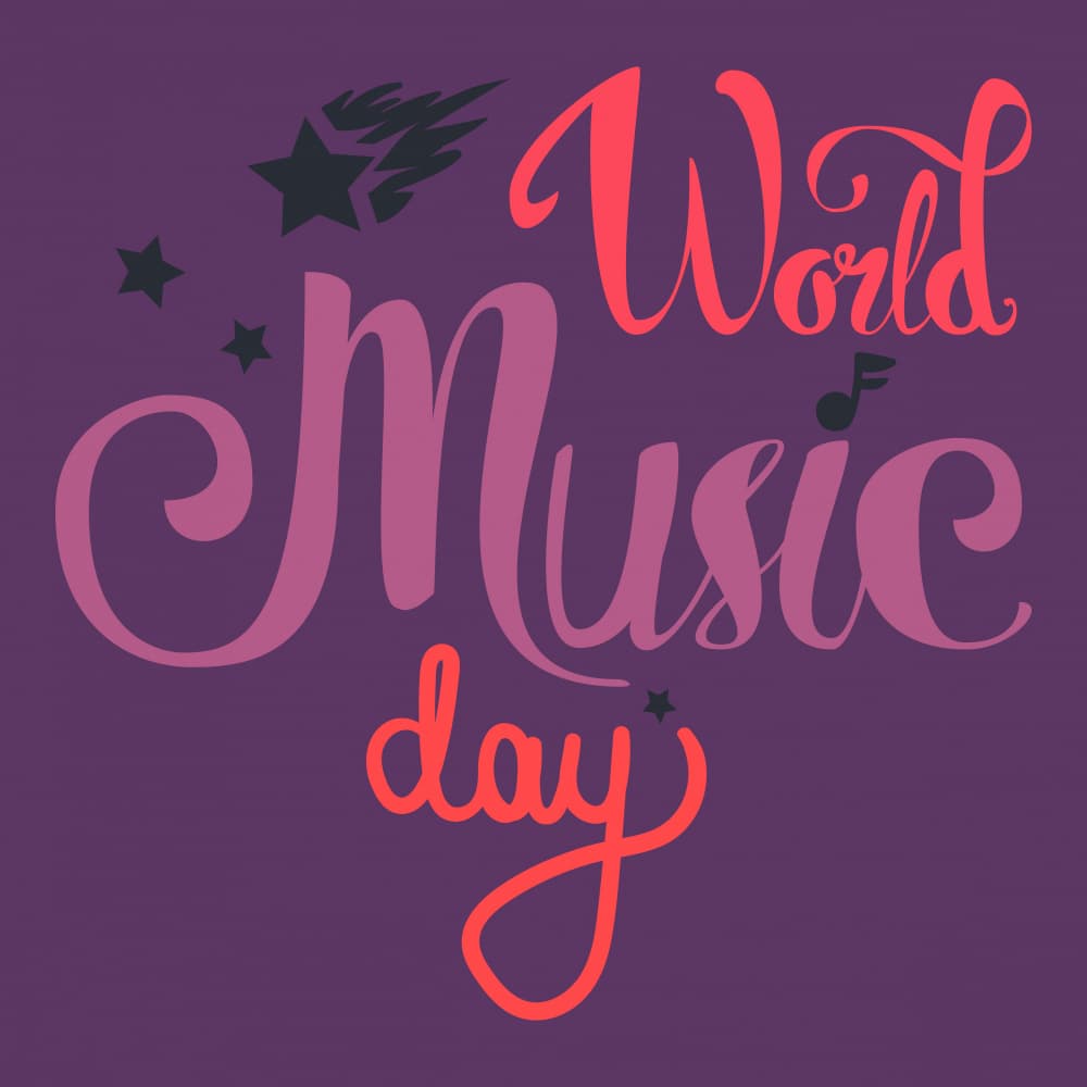 World Music Day Script by Marika Barsrsind — canvas wall art
