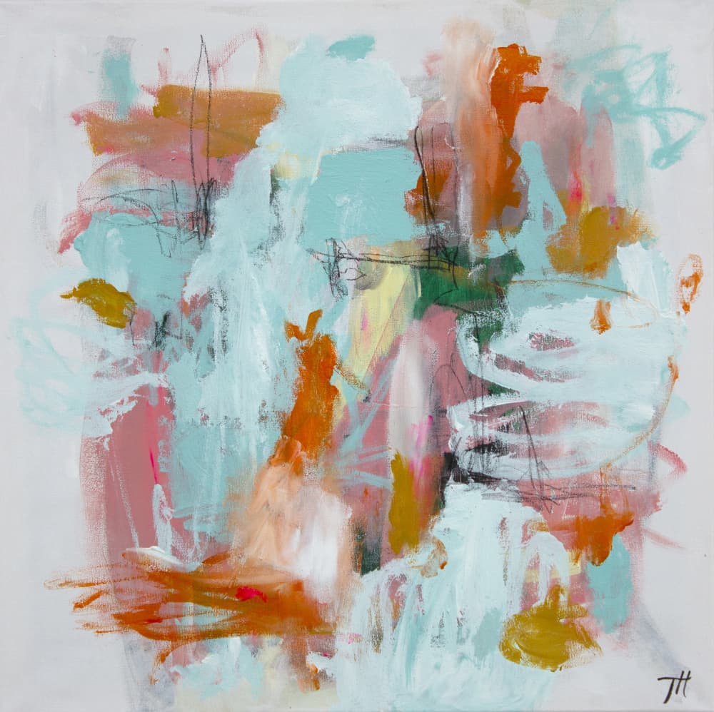 Vibrant Abstract Flow by Tove Höglund — canvas wall art