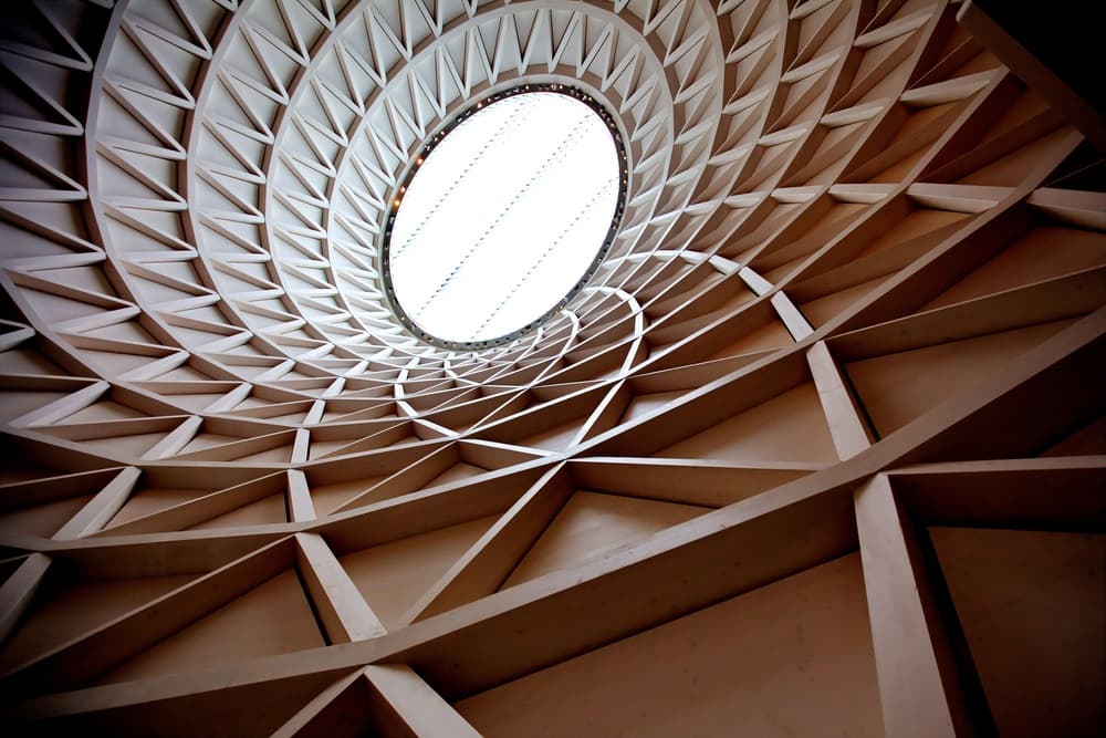 Modern Spiral Architecture by Hans Peter Rank — canvas wall art