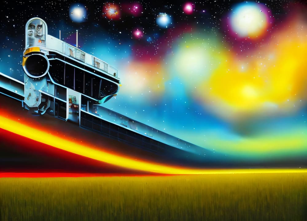 Vibrant Space Odyssey by Cicero Spin — canvas wall art
